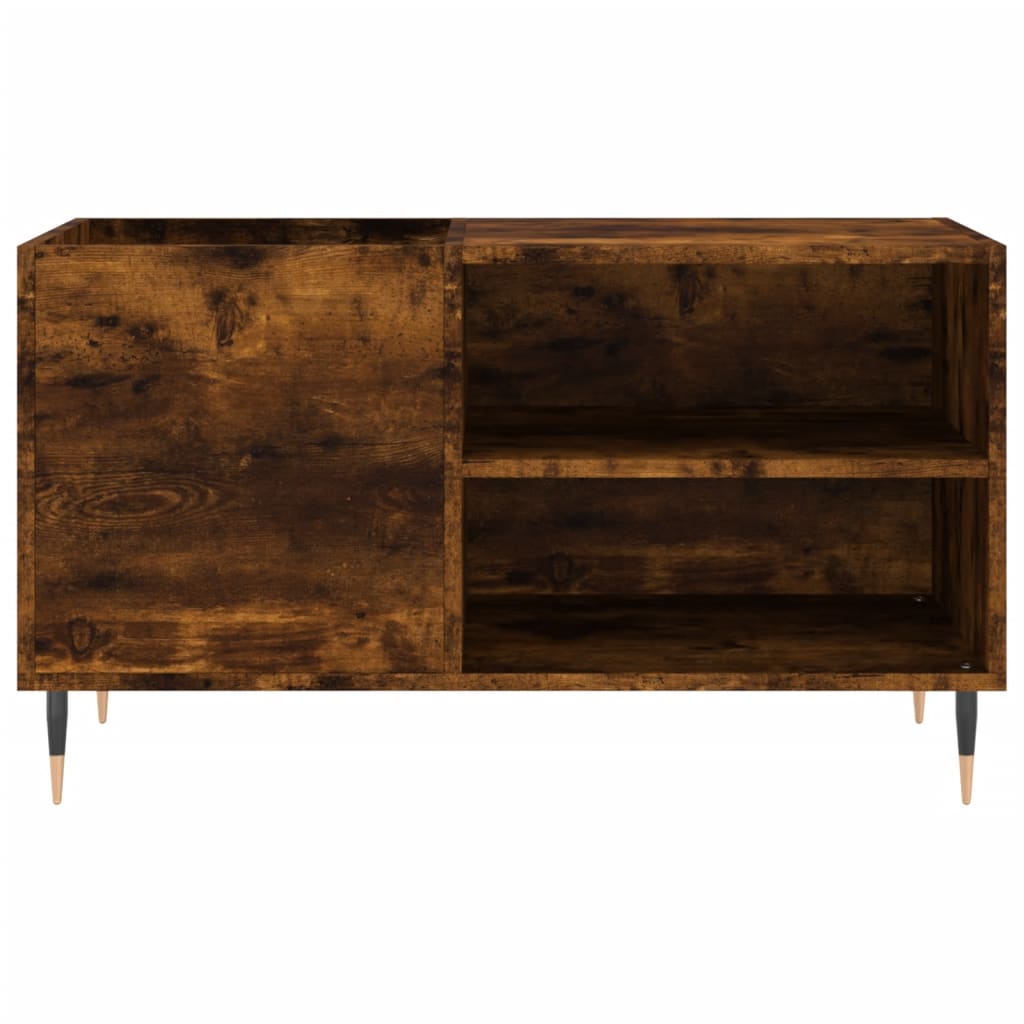 Platenkast 85x38x48 cm bewerkt hout gerookt eikenkleurig Cd- & dvd-kasten | Creëer jouw Trendy Thuis | Gratis bezorgd & Retour | Trendy.nl