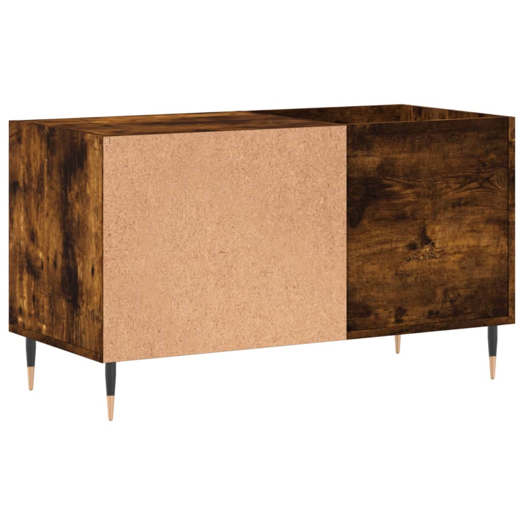 Platenkast 85x38x48 cm bewerkt hout gerookt eikenkleurig Cd- & dvd-kasten | Creëer jouw Trendy Thuis | Gratis bezorgd & Retour | Trendy.nl