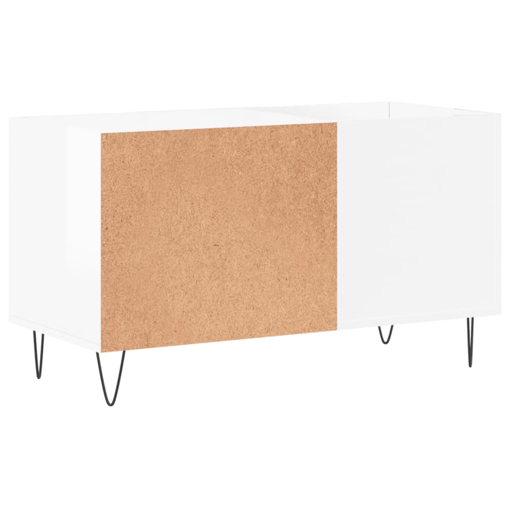 Platenkast 85x38x48 cm bewerkt hout hoogglans wit Cd- & dvd-kasten | Creëer jouw Trendy Thuis | Gratis bezorgd & Retour | Trendy.nl