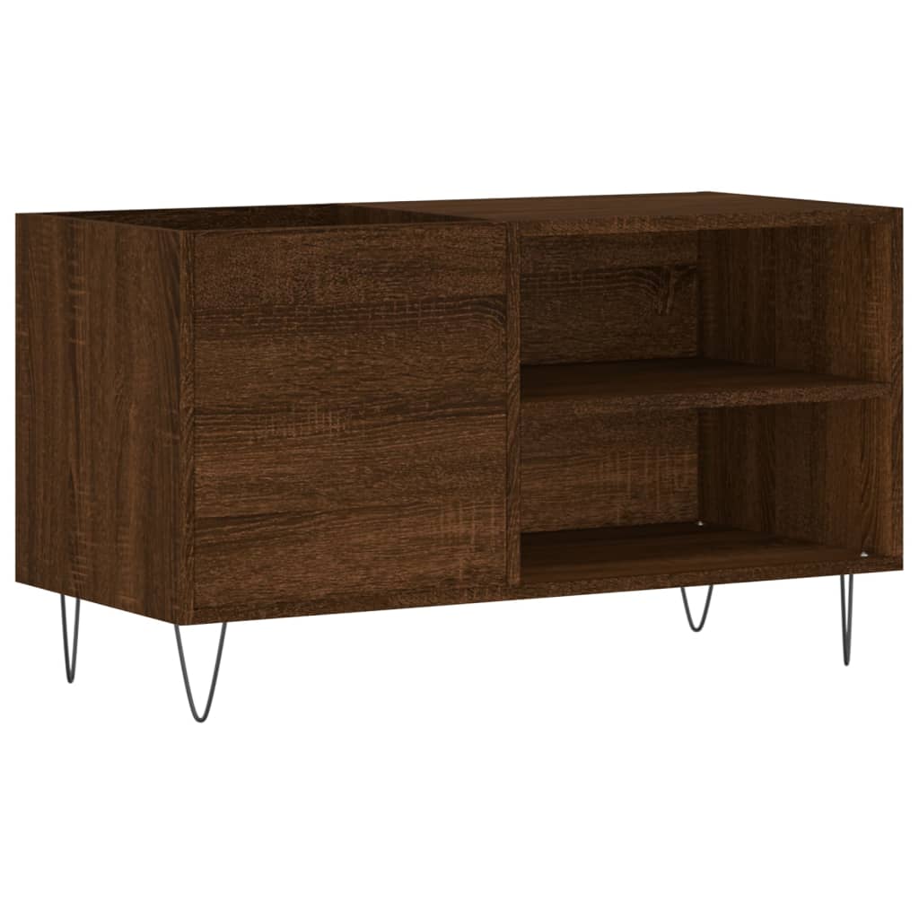 Platenkast 85x38x48 cm bewerkt hout bruin eikenkleur Cd- & dvd-kasten | Creëer jouw Trendy Thuis | Gratis bezorgd & Retour | Trendy.nl