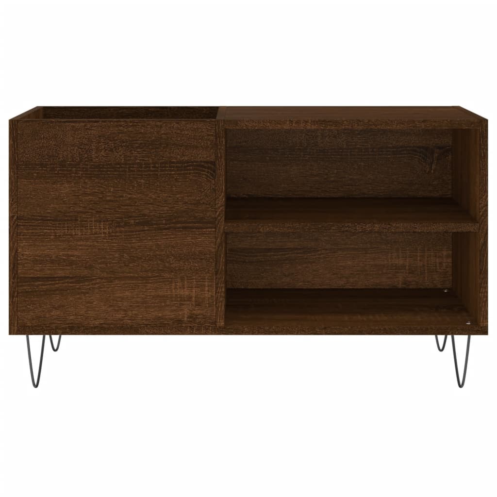 Platenkast 85x38x48 cm bewerkt hout bruin eikenkleur Cd- & dvd-kasten | Creëer jouw Trendy Thuis | Gratis bezorgd & Retour | Trendy.nl