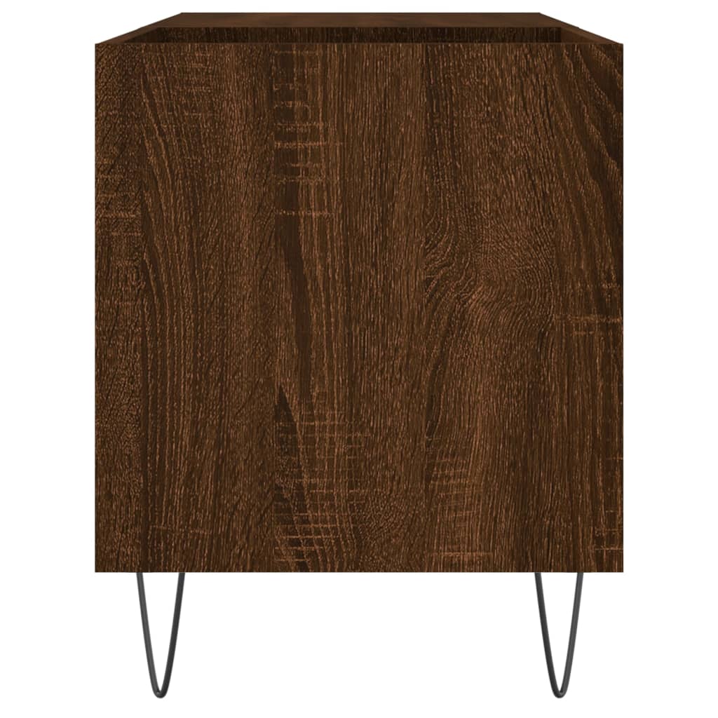 Platenkast 85x38x48 cm bewerkt hout bruin eikenkleur Cd- & dvd-kasten | Creëer jouw Trendy Thuis | Gratis bezorgd & Retour | Trendy.nl