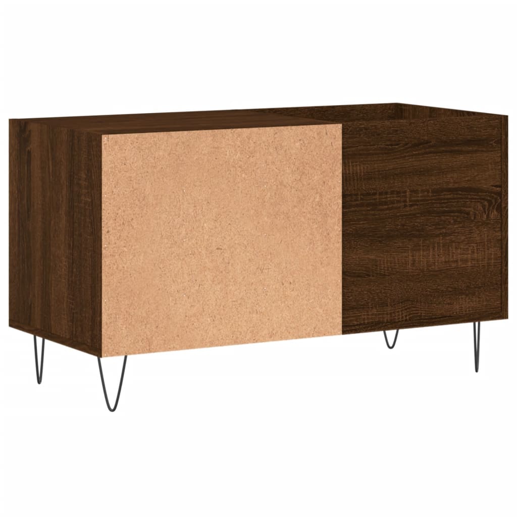 Platenkast 85x38x48 cm bewerkt hout bruin eikenkleur Cd- & dvd-kasten | Creëer jouw Trendy Thuis | Gratis bezorgd & Retour | Trendy.nl