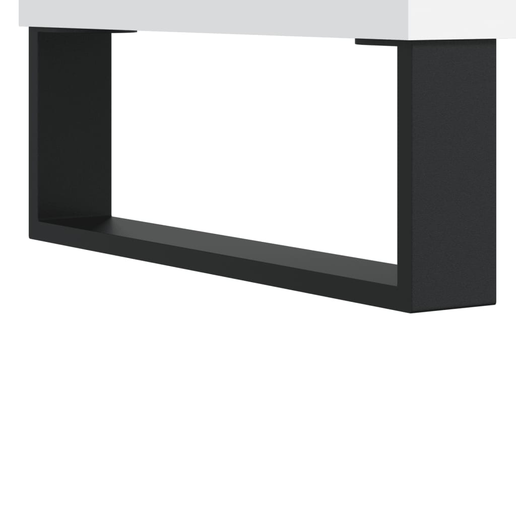 Platenkast 85x38x48 cm bewerkt hout wit Cd- & dvd-kasten | Creëer jouw Trendy Thuis | Gratis bezorgd & Retour | Trendy.nl