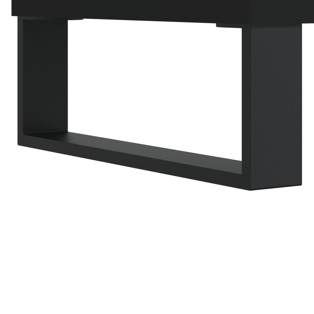 Platenkast 85x38x48 cm bewerkt hout zwart Cd- & dvd-kasten | Creëer jouw Trendy Thuis | Gratis bezorgd & Retour | Trendy.nl