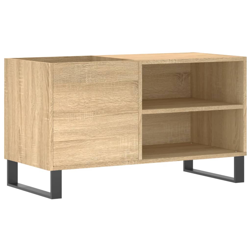 Platenkast 85x38x48 cm bewerkt hout sonoma eikenkleurig Cd- & dvd-kasten | Creëer jouw Trendy Thuis | Gratis bezorgd & Retour | Trendy.nl