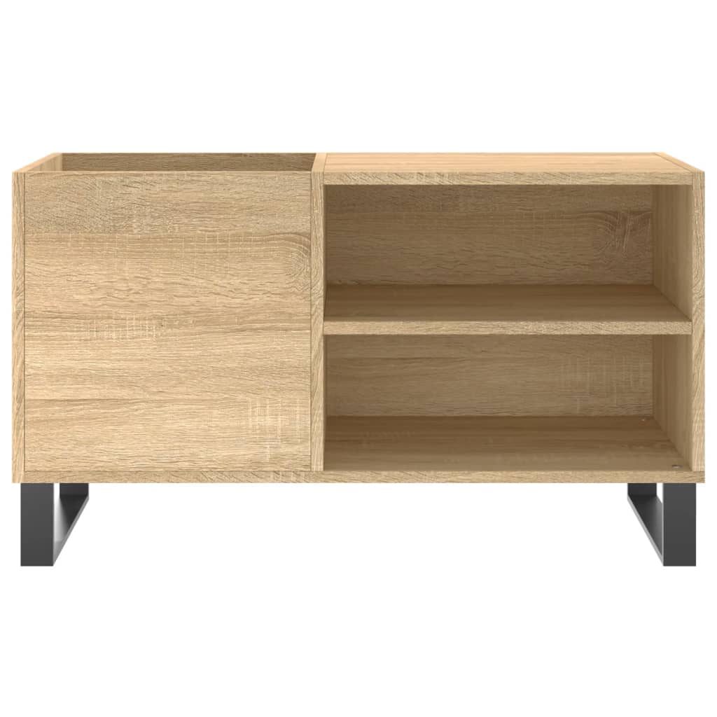 Platenkast 85x38x48 cm bewerkt hout sonoma eikenkleurig Cd- & dvd-kasten | Creëer jouw Trendy Thuis | Gratis bezorgd & Retour | Trendy.nl