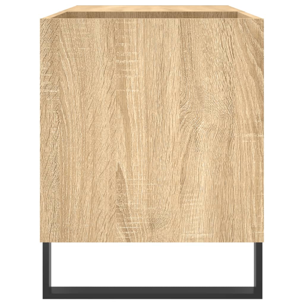 Platenkast 85x38x48 cm bewerkt hout sonoma eikenkleurig Cd- & dvd-kasten | Creëer jouw Trendy Thuis | Gratis bezorgd & Retour | Trendy.nl