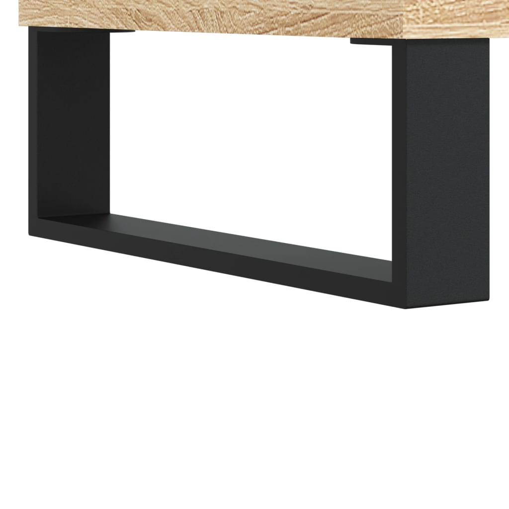 Platenkast 85x38x48 cm bewerkt hout sonoma eikenkleurig Cd- & dvd-kasten | Creëer jouw Trendy Thuis | Gratis bezorgd & Retour | Trendy.nl