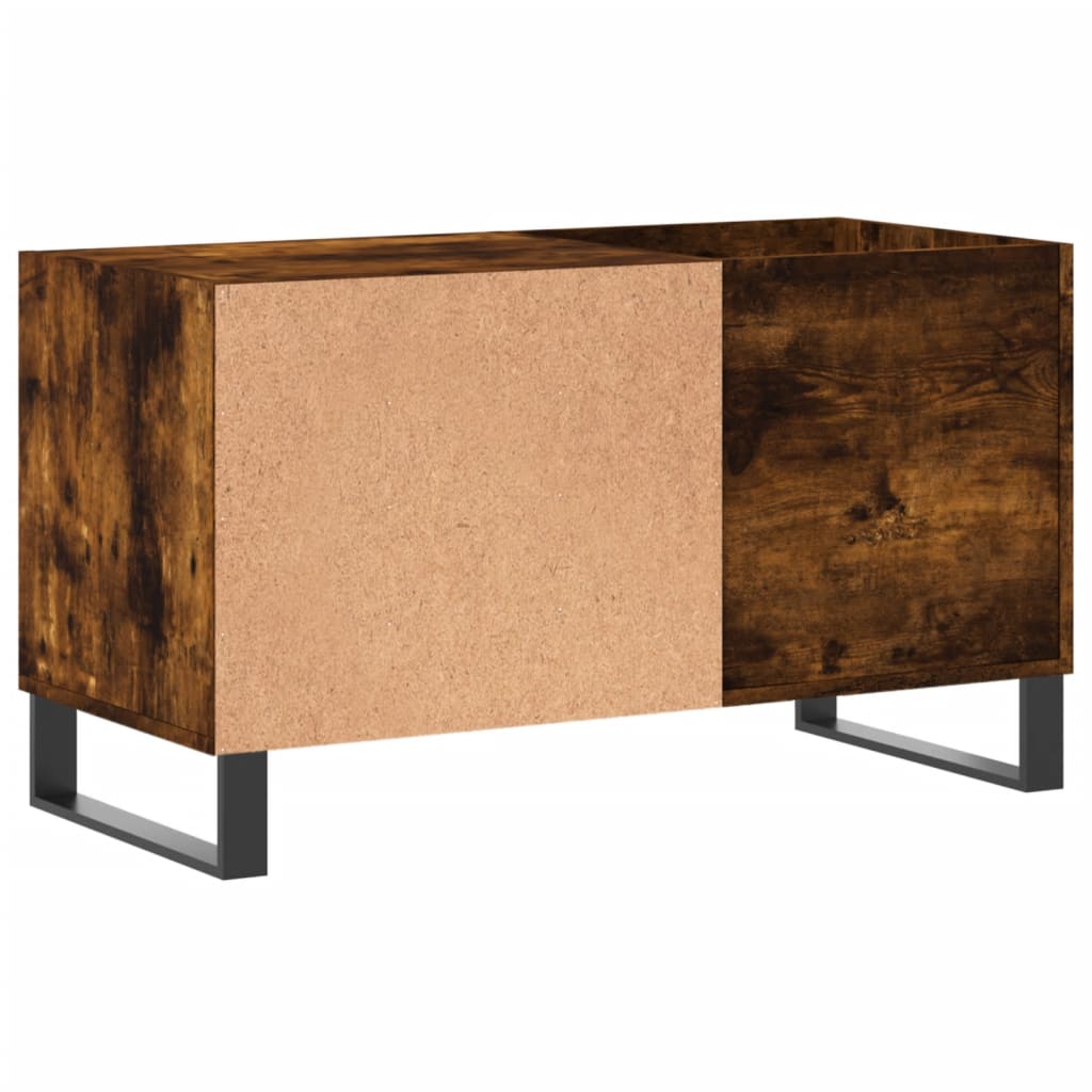 Platenkast 85x38x48 cm bewerkt hout gerookt eikenkleurig Cd- & dvd-kasten | Creëer jouw Trendy Thuis | Gratis bezorgd & Retour | Trendy.nl