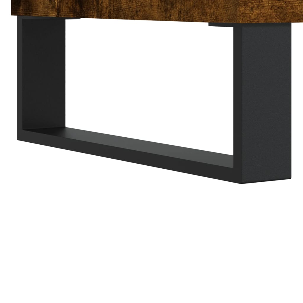 Platenkast 85x38x48 cm bewerkt hout gerookt eikenkleurig Cd- & dvd-kasten | Creëer jouw Trendy Thuis | Gratis bezorgd & Retour | Trendy.nl