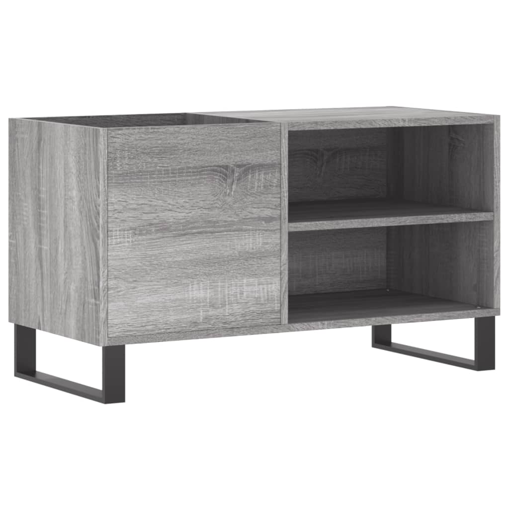 Platenkast 85x38x48 cm bewerkt hout grijs sonoma eikenkleurig Cd- & dvd-kasten | Creëer jouw Trendy Thuis | Gratis bezorgd & Retour | Trendy.nl