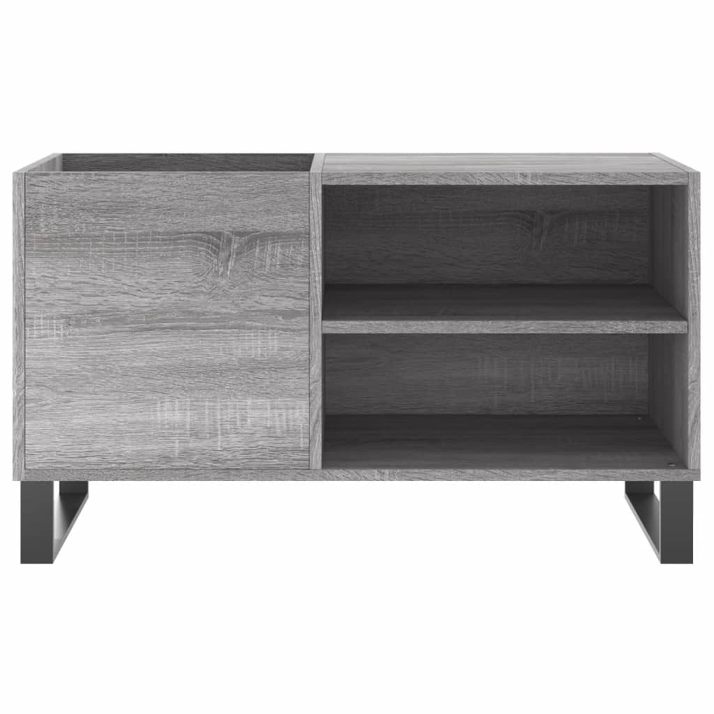 Platenkast 85x38x48 cm bewerkt hout grijs sonoma eikenkleurig Cd- & dvd-kasten | Creëer jouw Trendy Thuis | Gratis bezorgd & Retour | Trendy.nl