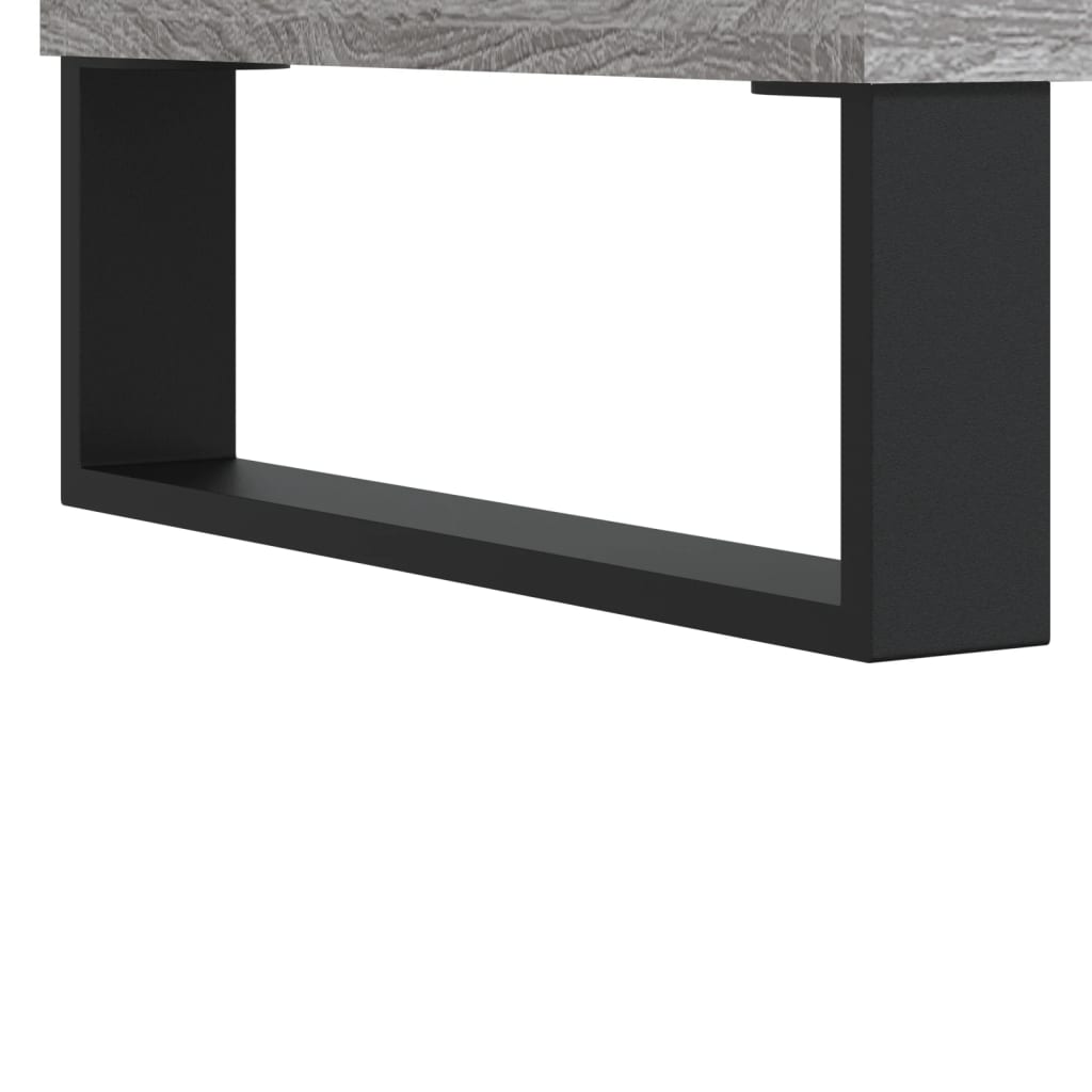 Platenkast 85x38x48 cm bewerkt hout grijs sonoma eikenkleurig Cd- & dvd-kasten | Creëer jouw Trendy Thuis | Gratis bezorgd & Retour | Trendy.nl