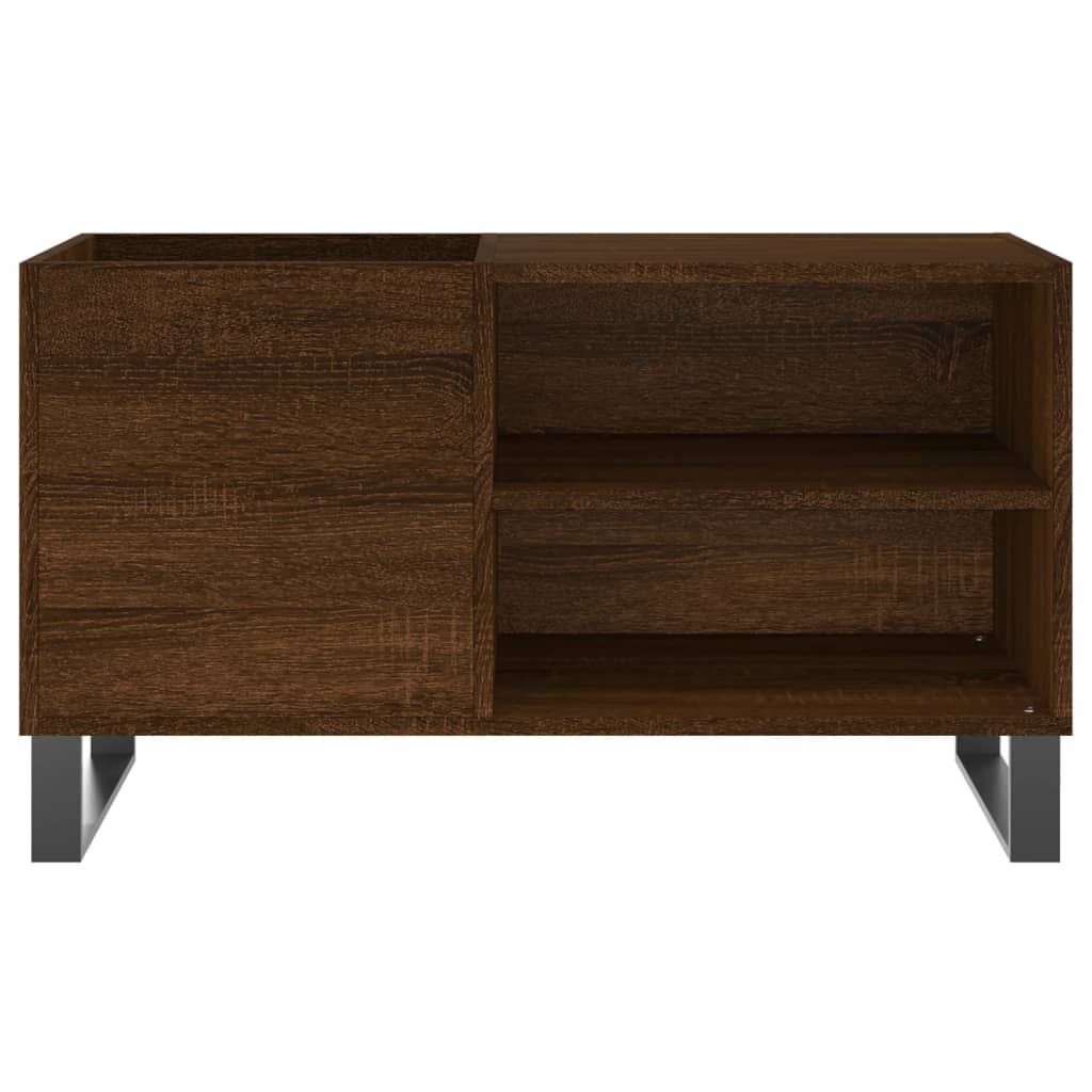 Platenkast 85x38x48 cm bewerkt hout bruin eikenkleur Cd- & dvd-kasten | Creëer jouw Trendy Thuis | Gratis bezorgd & Retour | Trendy.nl