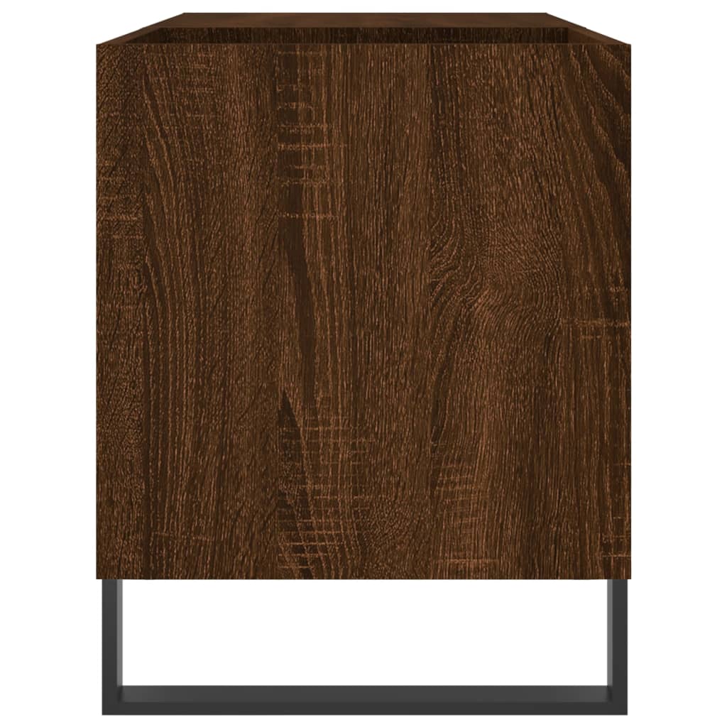 Platenkast 85x38x48 cm bewerkt hout bruin eikenkleur Cd- & dvd-kasten | Creëer jouw Trendy Thuis | Gratis bezorgd & Retour | Trendy.nl