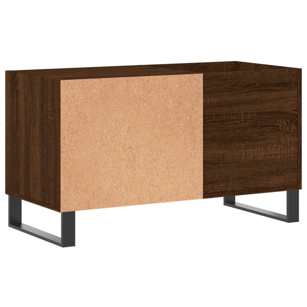 Platenkast 85x38x48 cm bewerkt hout bruin eikenkleur Cd- & dvd-kasten | Creëer jouw Trendy Thuis | Gratis bezorgd & Retour | Trendy.nl