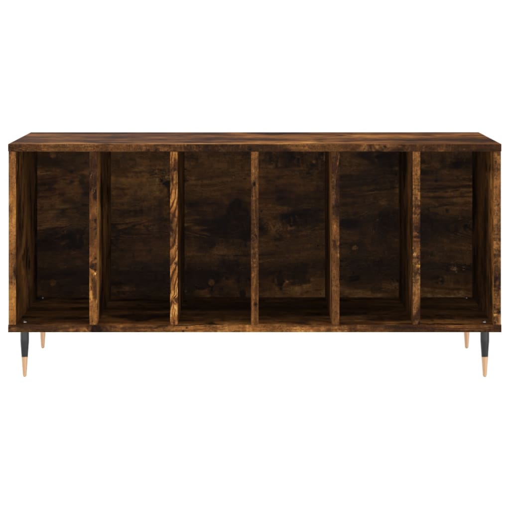 Platenkast 100x38x48 cm bewerkt hout gerookt eikenkleurig Cd- & dvd-kasten | Creëer jouw Trendy Thuis | Gratis bezorgd & Retour | Trendy.nl