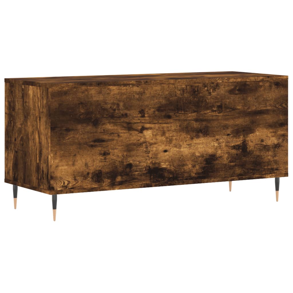 Platenkast 100x38x48 cm bewerkt hout gerookt eikenkleurig Cd- & dvd-kasten | Creëer jouw Trendy Thuis | Gratis bezorgd & Retour | Trendy.nl