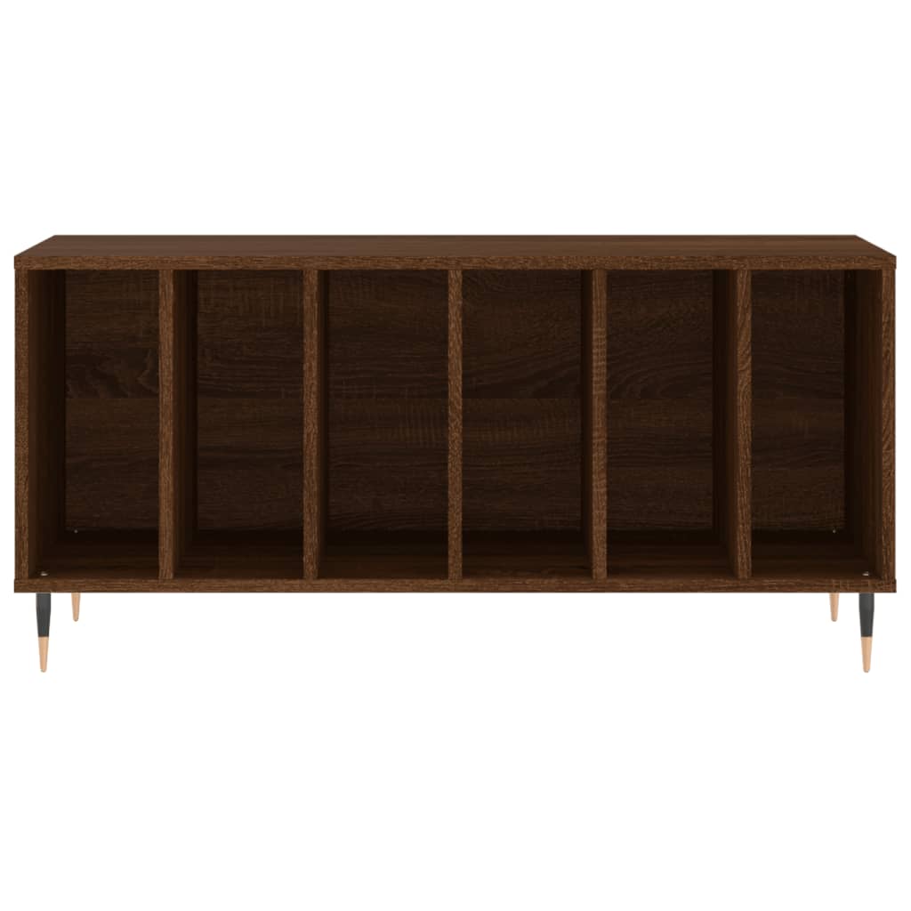 Platenkast 100x38x48 cm bewerkt hout bruin eikenkleur Cd- & dvd-kasten | Creëer jouw Trendy Thuis | Gratis bezorgd & Retour | Trendy.nl