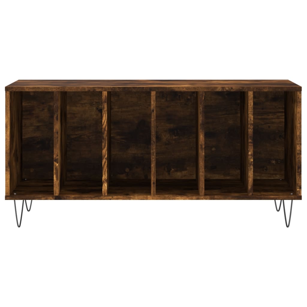 Platenkast 100x38x48 cm bewerkt hout gerookt eikenkleurig Cd- & dvd-kasten | Creëer jouw Trendy Thuis | Gratis bezorgd & Retour | Trendy.nl