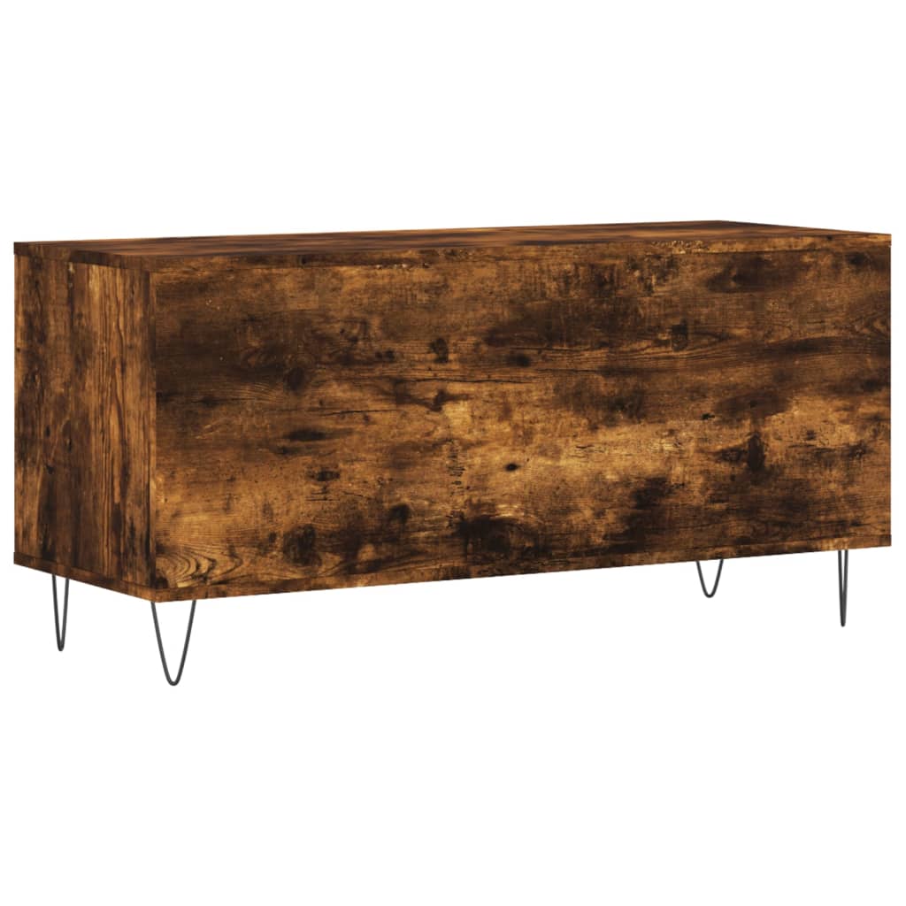 Platenkast 100x38x48 cm bewerkt hout gerookt eikenkleurig Cd- & dvd-kasten | Creëer jouw Trendy Thuis | Gratis bezorgd & Retour | Trendy.nl