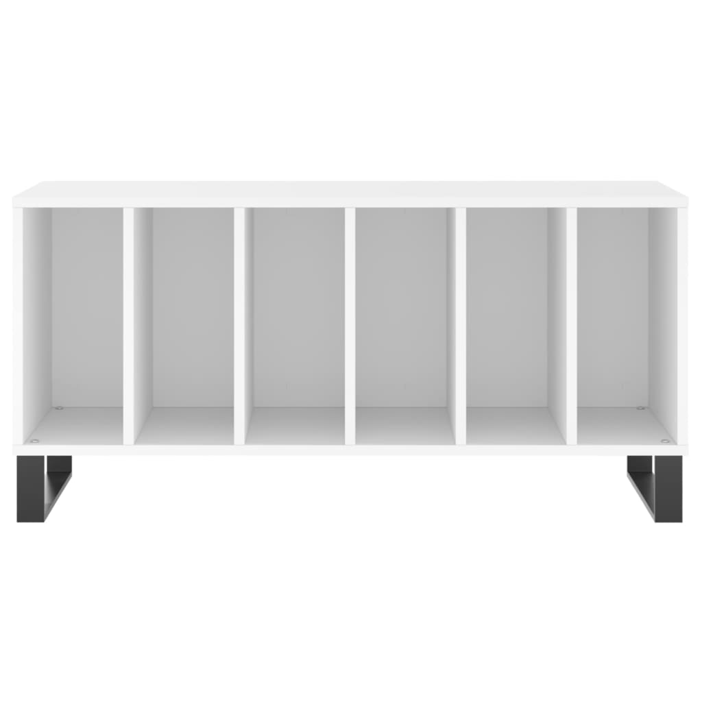 Platenkast 100x38x48 cm bewerkt hout wit Cd- & dvd-kasten | Creëer jouw Trendy Thuis | Gratis bezorgd & Retour | Trendy.nl