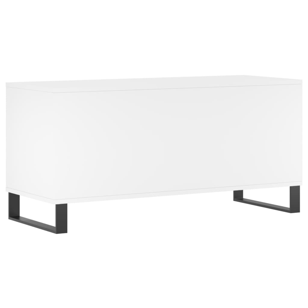 Platenkast 100x38x48 cm bewerkt hout wit Cd- & dvd-kasten | Creëer jouw Trendy Thuis | Gratis bezorgd & Retour | Trendy.nl