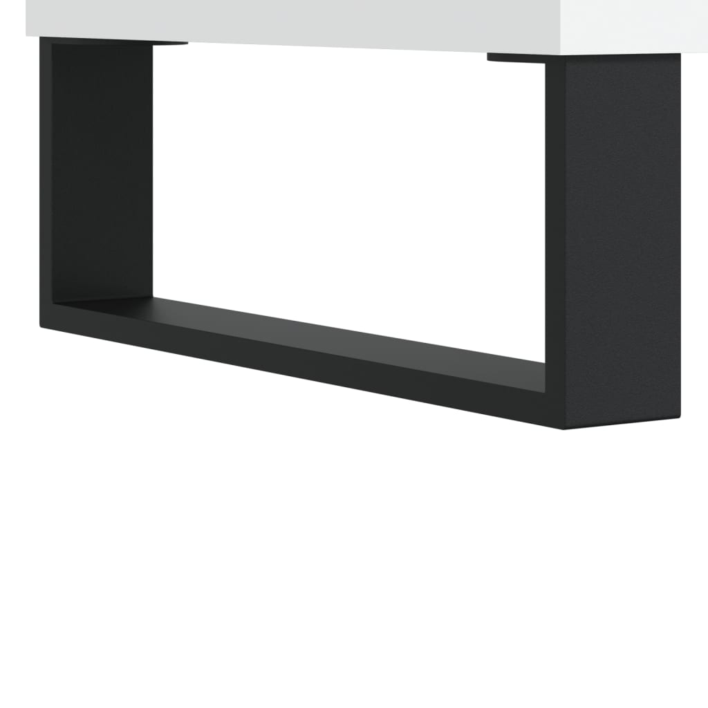 Platenkast 100x38x48 cm bewerkt hout wit Cd- & dvd-kasten | Creëer jouw Trendy Thuis | Gratis bezorgd & Retour | Trendy.nl