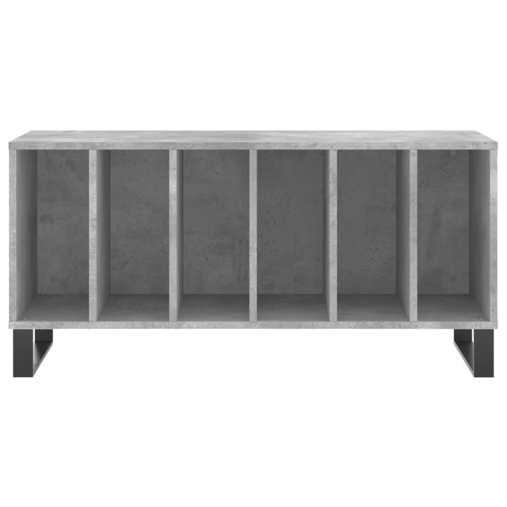 Platenkast 100x38x48 cm bewerkt hout betongrijs Cd- & dvd-kasten | Creëer jouw Trendy Thuis | Gratis bezorgd & Retour | Trendy.nl