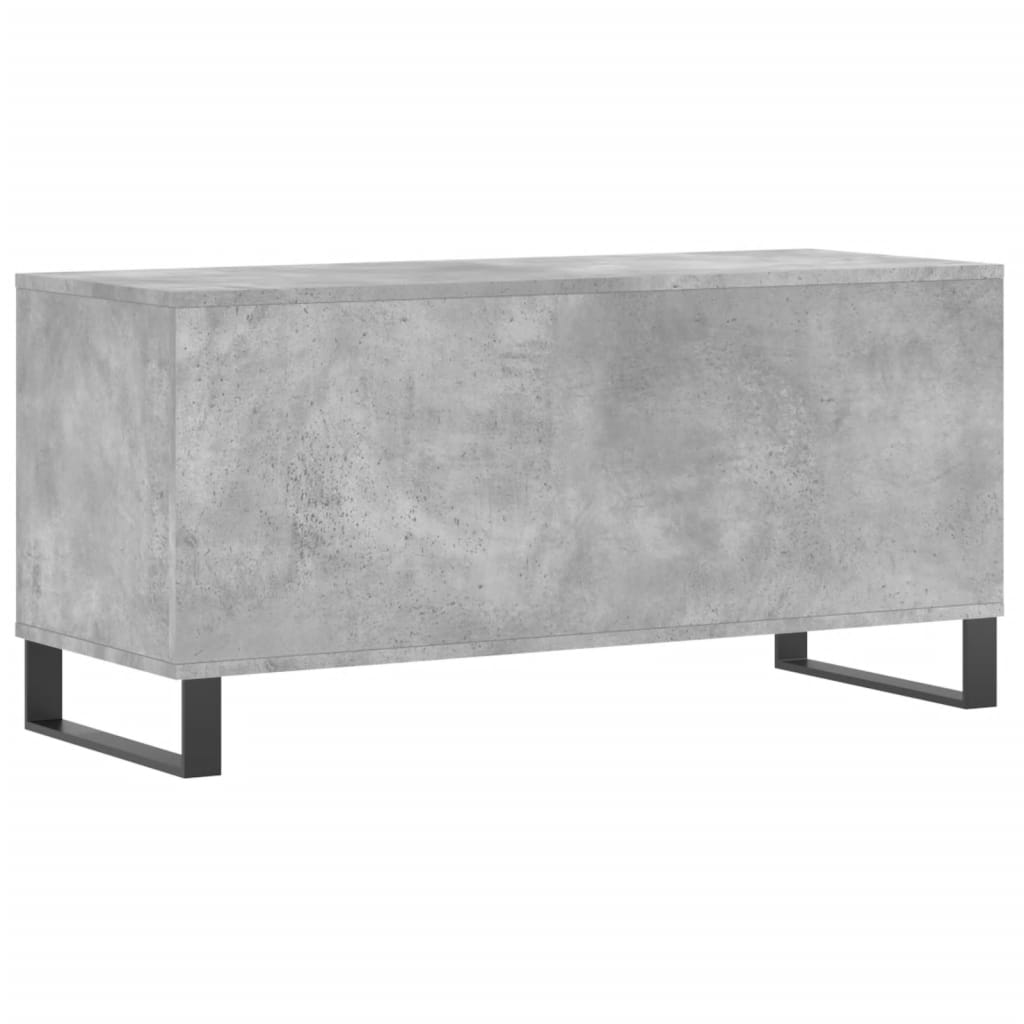 Platenkast 100x38x48 cm bewerkt hout betongrijs Cd- & dvd-kasten | Creëer jouw Trendy Thuis | Gratis bezorgd & Retour | Trendy.nl