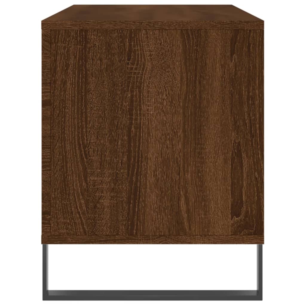 Platenkast 100x38x48 cm bewerkt hout bruin eikenkleur Cd- & dvd-kasten | Creëer jouw Trendy Thuis | Gratis bezorgd & Retour | Trendy.nl