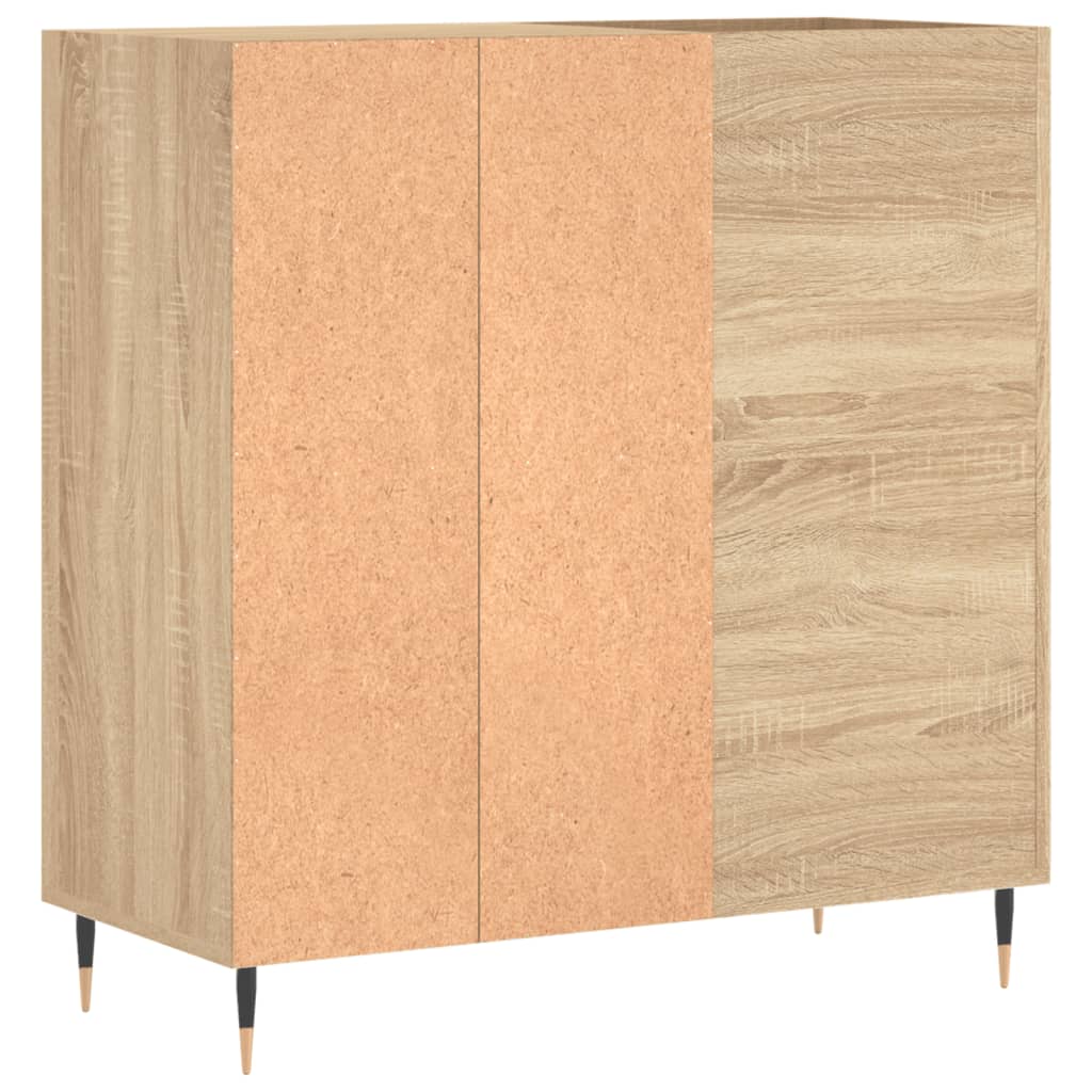 Platenkast 84,5x38x89 cm bewerkt hout sonoma eikenkleurig Cd- & dvd-kasten | Creëer jouw Trendy Thuis | Gratis bezorgd & Retour | Trendy.nl