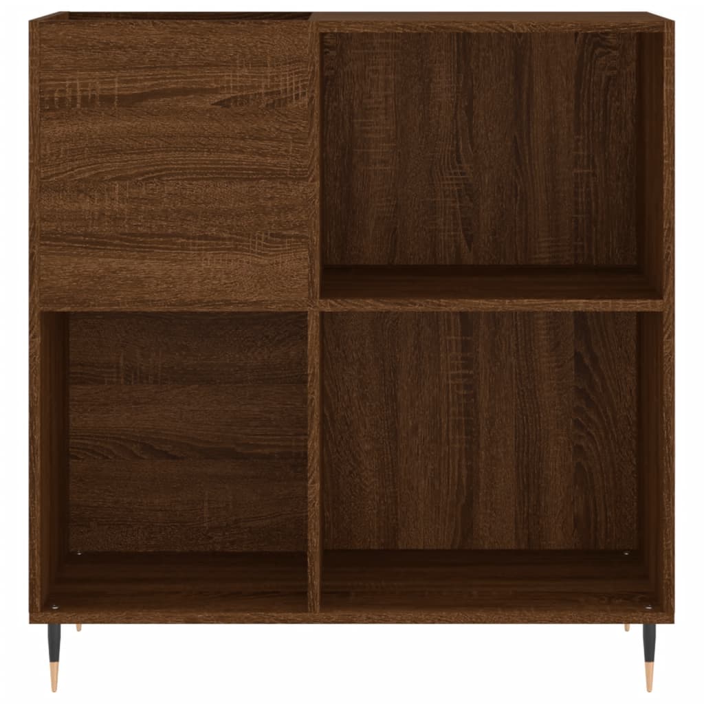 Platenkast 84,5x38x89 cm bewerkt hout bruin eikenkleur Cd- & dvd-kasten | Creëer jouw Trendy Thuis | Gratis bezorgd & Retour | Trendy.nl