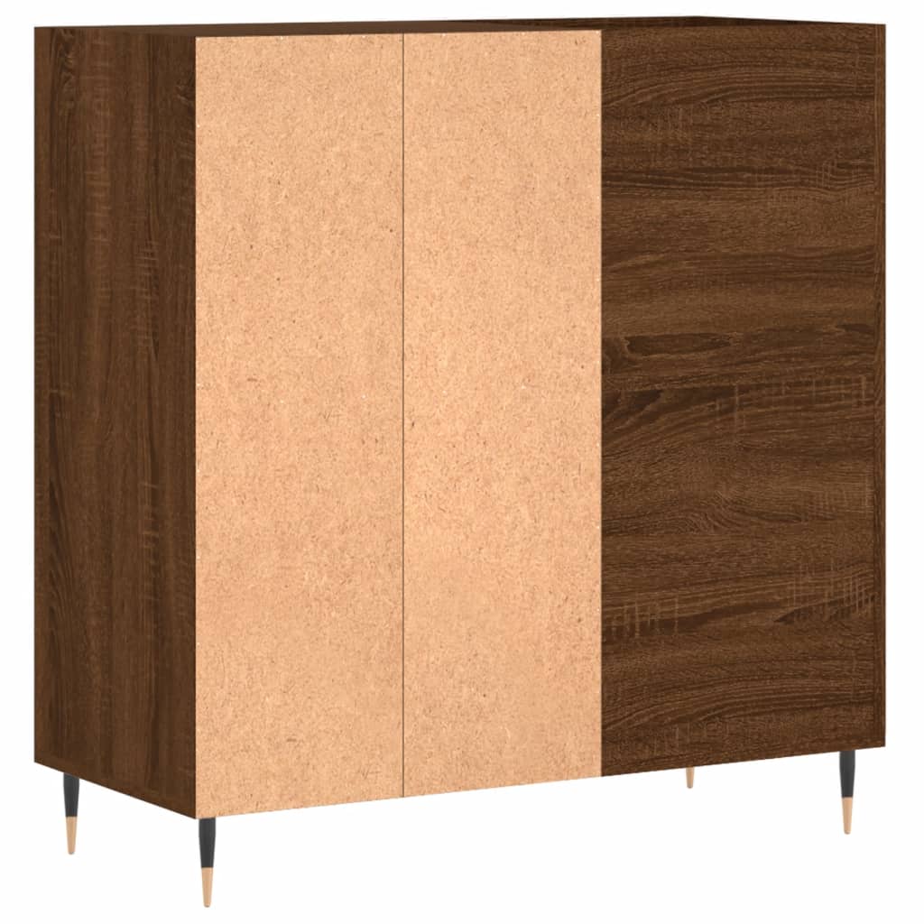 Platenkast 84,5x38x89 cm bewerkt hout bruin eikenkleur Cd- & dvd-kasten | Creëer jouw Trendy Thuis | Gratis bezorgd & Retour | Trendy.nl