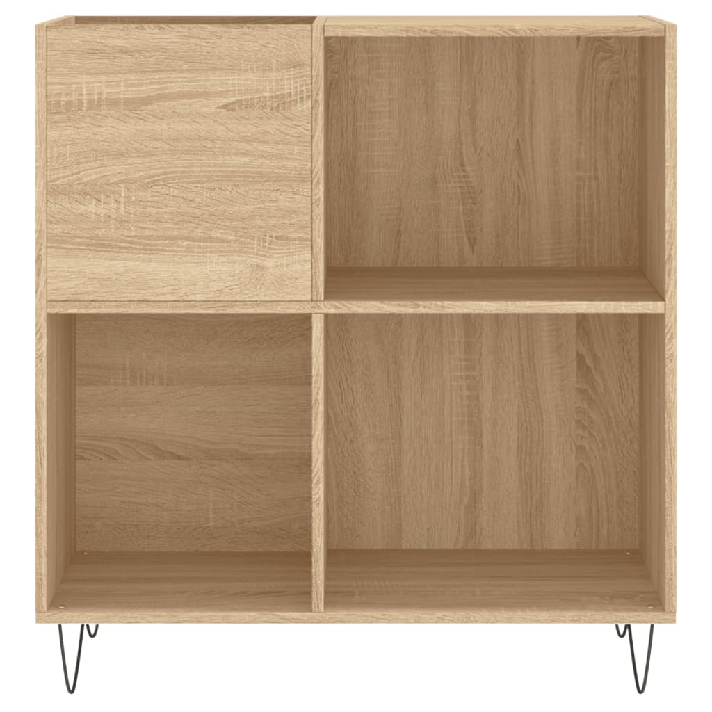 Platenkast 84,5x38x89 cm bewerkt hout sonoma eikenkleurig Cd- & dvd-kasten | Creëer jouw Trendy Thuis | Gratis bezorgd & Retour | Trendy.nl