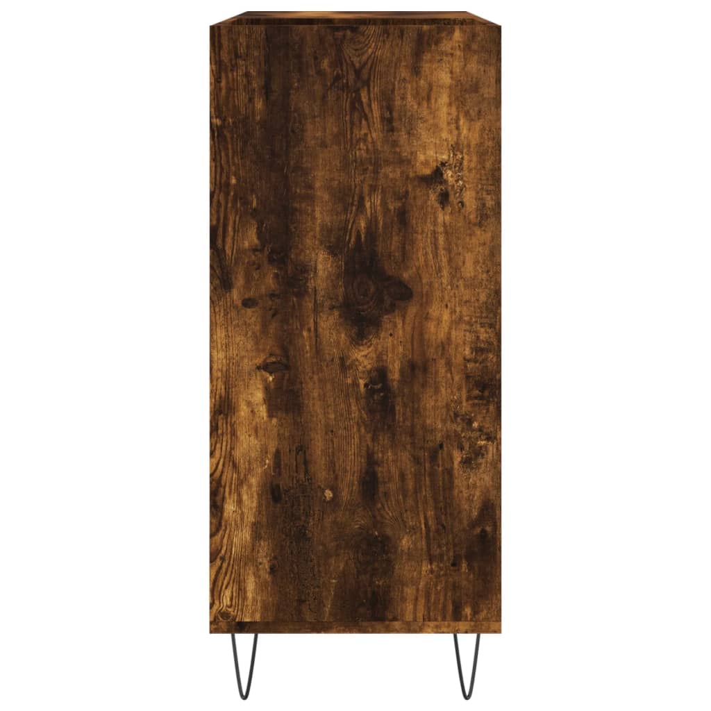 Platenkast 84,5x38x89 cm bewerkt hout gerookt eikenkleurig Cd- & dvd-kasten | Creëer jouw Trendy Thuis | Gratis bezorgd & Retour | Trendy.nl