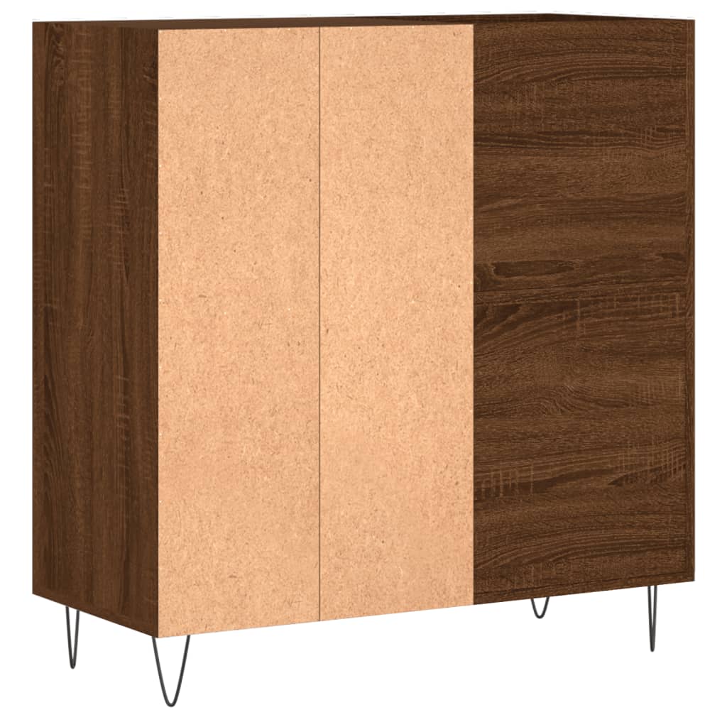 Platenkast 84,5x38x89 cm bewerkt hout bruin eikenkleur Cd- & dvd-kasten | Creëer jouw Trendy Thuis | Gratis bezorgd & Retour | Trendy.nl