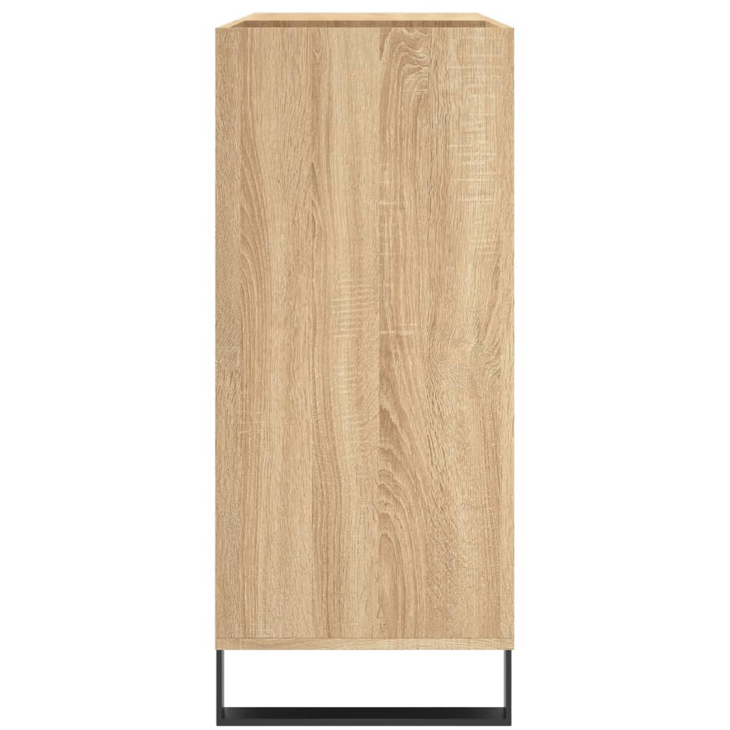 Platenkast 84,5x38x89 cm bewerkt hout sonoma eikenkleurig Cd- & dvd-kasten | Creëer jouw Trendy Thuis | Gratis bezorgd & Retour | Trendy.nl