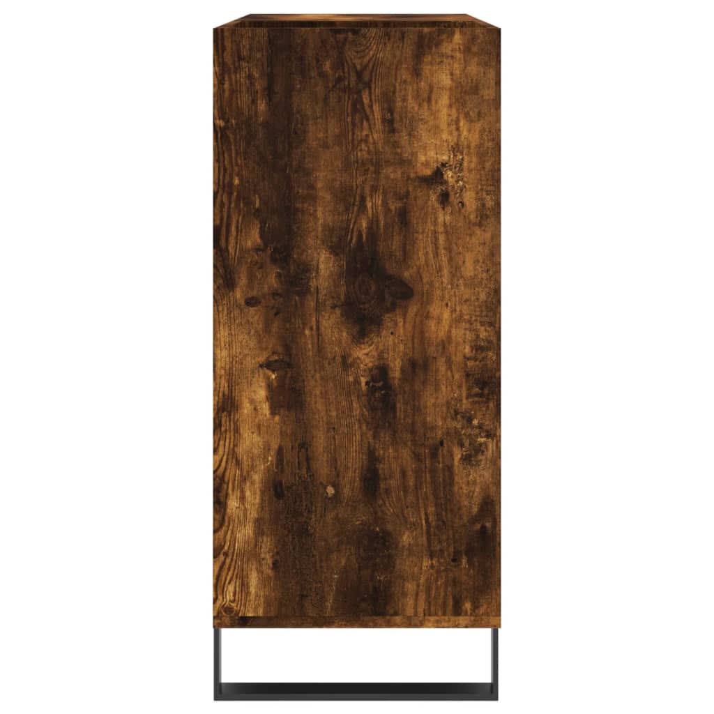 Platenkast 84,5x38x89 cm bewerkt hout gerookt eikenkleurig Cd- & dvd-kasten | Creëer jouw Trendy Thuis | Gratis bezorgd & Retour | Trendy.nl