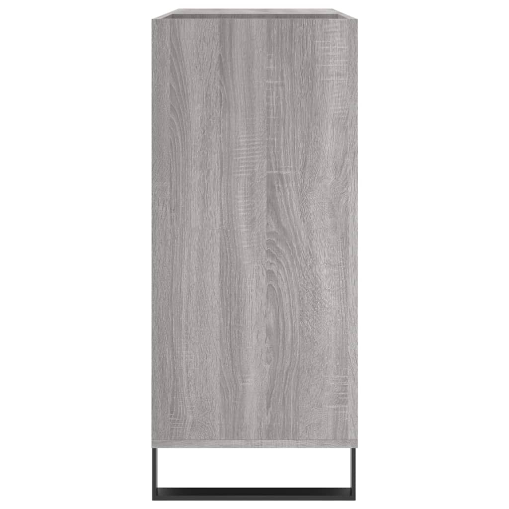 Platenkast 84,5x38x89 cm bewerkt hout grijs sonoma eikenkleurig Cd- & dvd-kasten | Creëer jouw Trendy Thuis | Gratis bezorgd & Retour | Trendy.nl