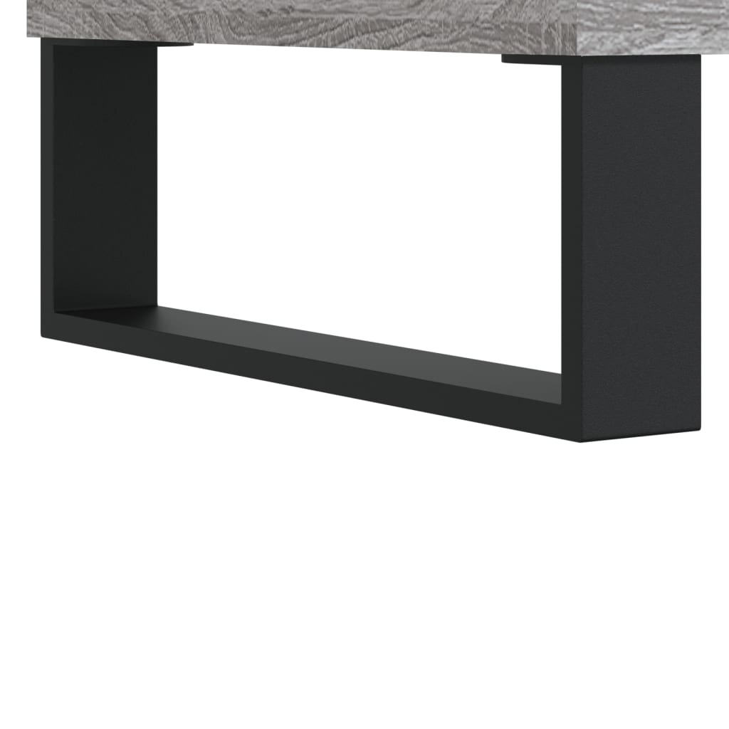 Platenkast 84,5x38x89 cm bewerkt hout grijs sonoma eikenkleurig Cd- & dvd-kasten | Creëer jouw Trendy Thuis | Gratis bezorgd & Retour | Trendy.nl