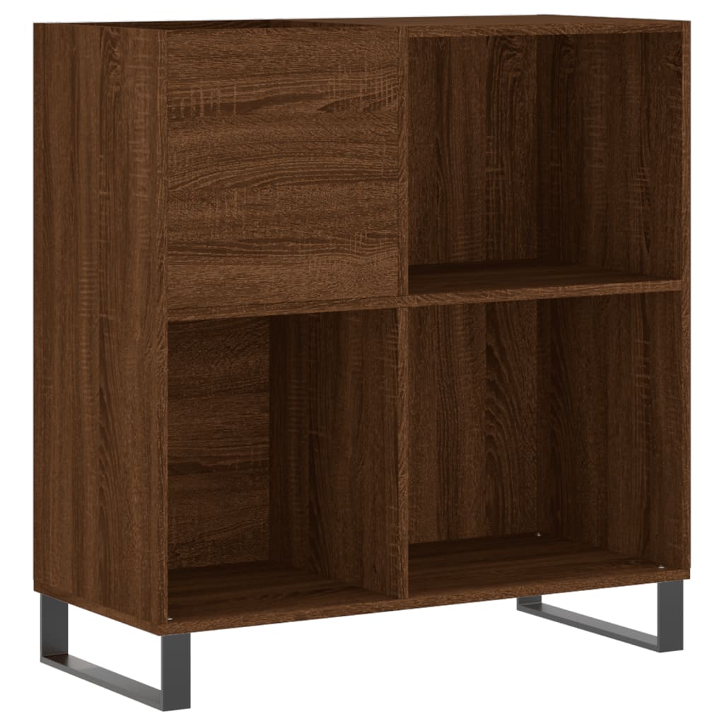 Platenkast 84,5x38x89 cm bewerkt hout bruin eikenkleur Cd- & dvd-kasten | Creëer jouw Trendy Thuis | Gratis bezorgd & Retour | Trendy.nl