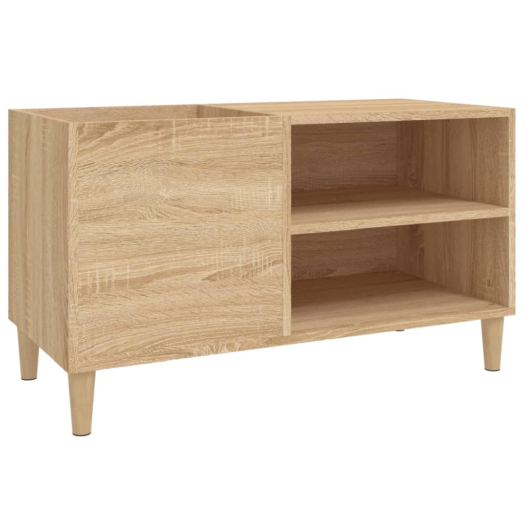 Platenkast 84,5x38x48 cm bewerkt hout sonoma eikenkleurig Cd- & dvd-kasten | Creëer jouw Trendy Thuis | Gratis bezorgd & Retour | Trendy.nl