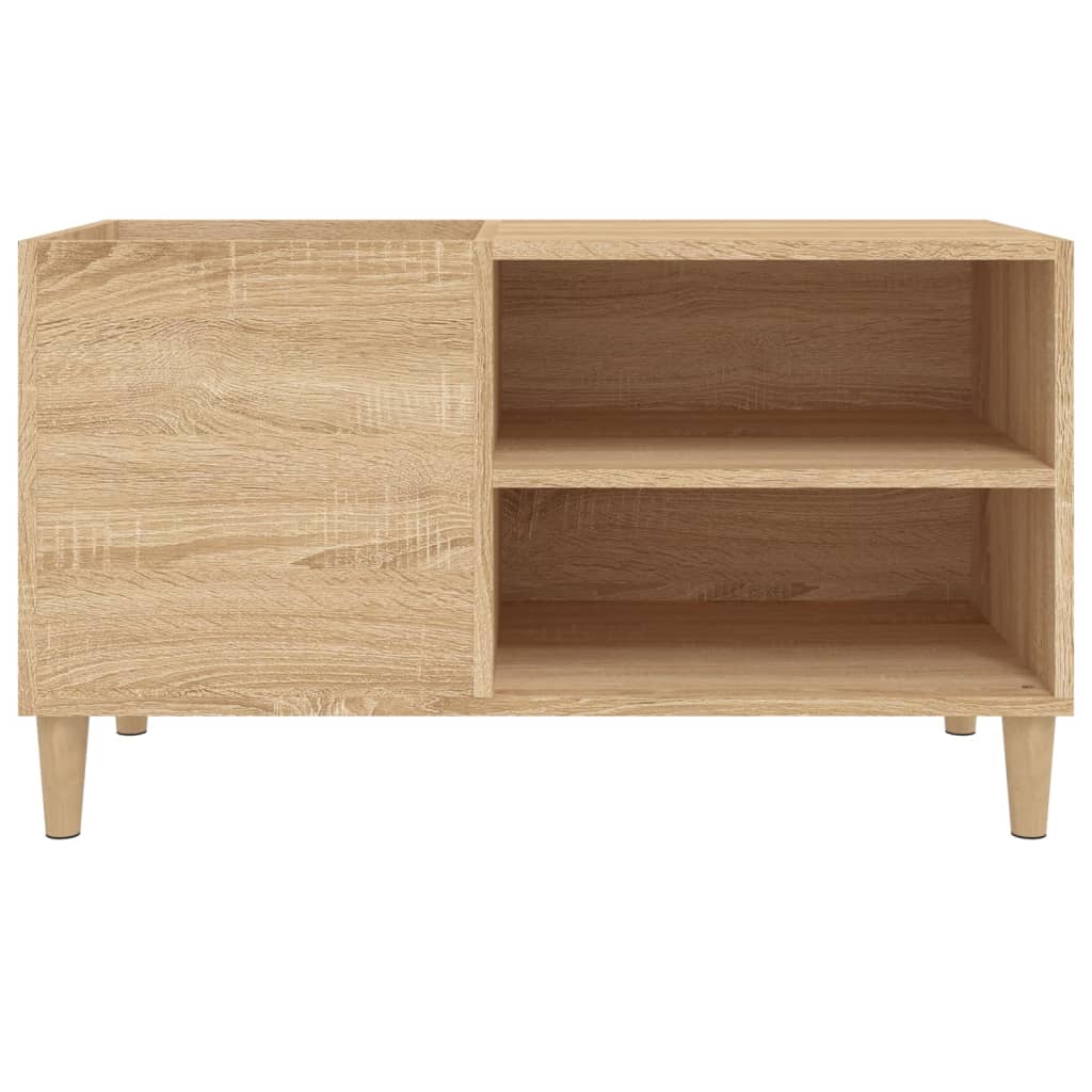 Platenkast 84,5x38x48 cm bewerkt hout sonoma eikenkleurig Cd- & dvd-kasten | Creëer jouw Trendy Thuis | Gratis bezorgd & Retour | Trendy.nl