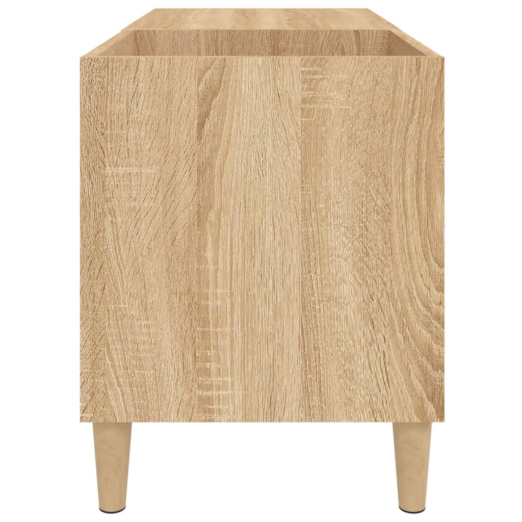 Platenkast 84,5x38x48 cm bewerkt hout sonoma eikenkleurig Cd- & dvd-kasten | Creëer jouw Trendy Thuis | Gratis bezorgd & Retour | Trendy.nl