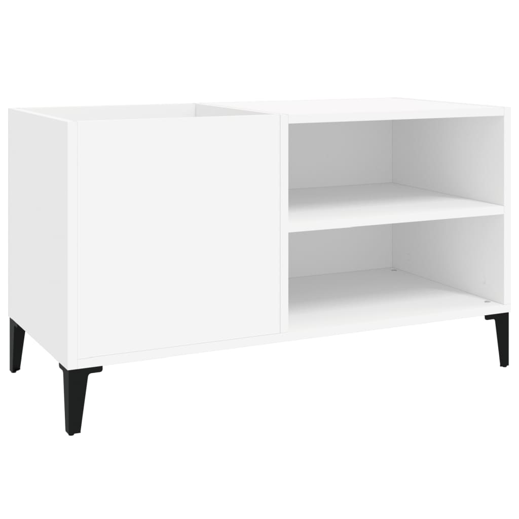 Platenkast 84,5x38x48 cm bewerkt hout wit Cd- & dvd-kasten | Creëer jouw Trendy Thuis | Gratis bezorgd & Retour | Trendy.nl