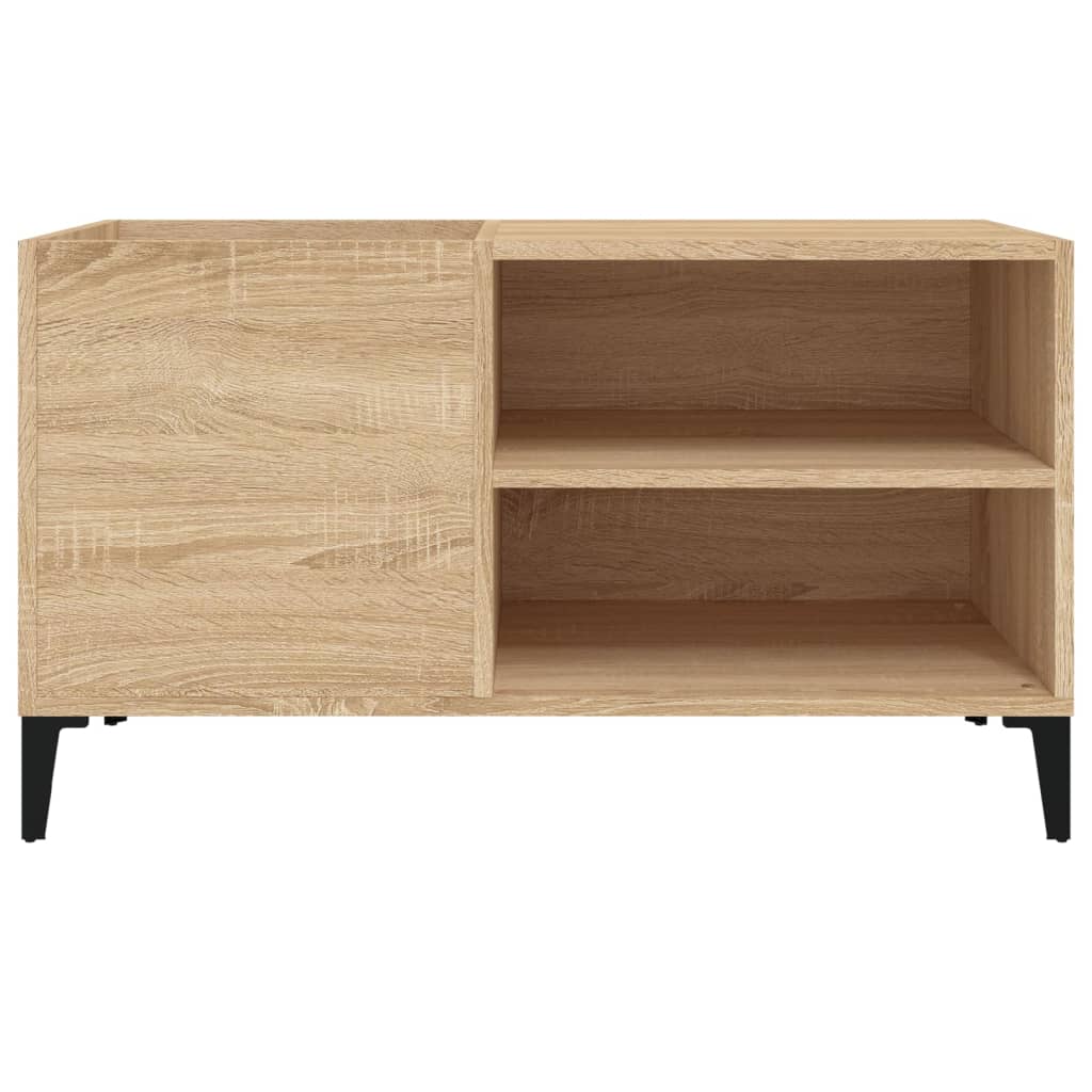 Platenkast 84,5x38x48 cm bewerkt hout sonoma eikenkleurig Cd- & dvd-kasten | Creëer jouw Trendy Thuis | Gratis bezorgd & Retour | Trendy.nl