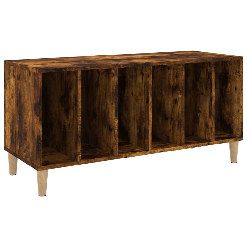 Platenkast 100x38x48 cm bewerkt hout gerookt eikenkleurig Cd- & dvd-kasten | Creëer jouw Trendy Thuis | Gratis bezorgd & Retour | Trendy.nl