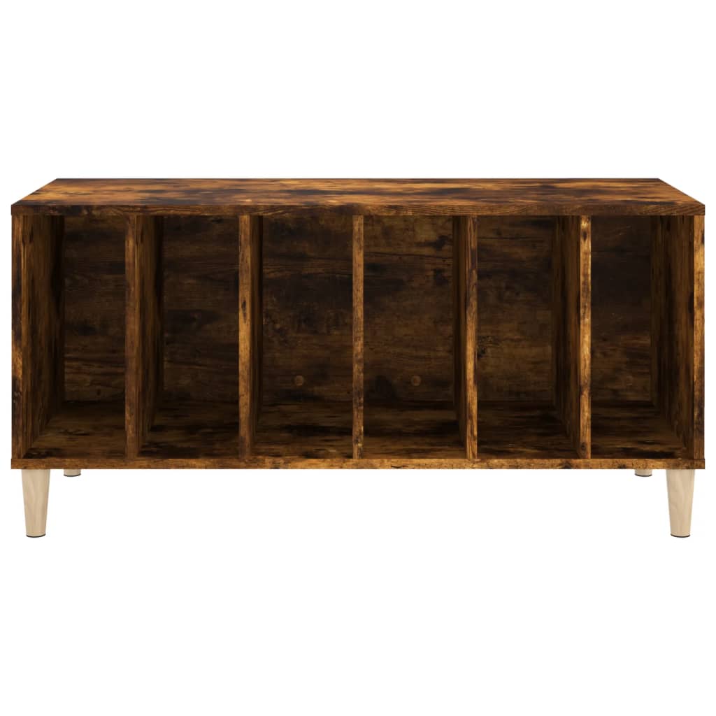 Platenkast 100x38x48 cm bewerkt hout gerookt eikenkleurig Cd- & dvd-kasten | Creëer jouw Trendy Thuis | Gratis bezorgd & Retour | Trendy.nl